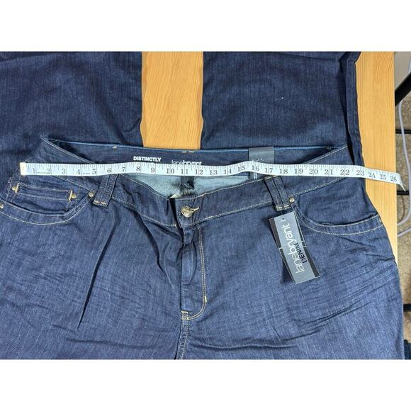 NWT Lane Bryant Distinctly Bootcut Mid rise Size 26 TALL DARK wash - Picture 8 of 8